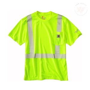 Carhartt High Visibility T Shirt Mens Force Short Sleeve Class 2 Sz L NWT